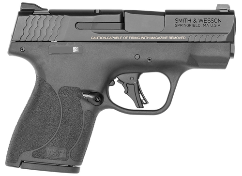 Smith & Wesson 14203 M&P Shield Plus  Micro-Compact Frame 9mm Luger 10+1 3.10" Black Armornite Steel Barrel & Serrated Slide, Black Polymer Frame, Black Polymer Grip, Thumb Safety