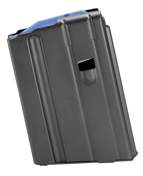 DuraMag 1065041176CPD SS  10rd 6.5 Grendel/6mm ARC for AR-15 Black w/ Blue Follower Detachable