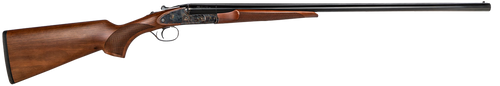 CZ-USA 06401 Sharp-Tail  12 Gauge 3" 2rd 28" Black Hard Chrome Side by Side Barrel, Color Case Hardened Metal Finish, Turkish Walnut Stock Includes 5 Chokes