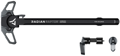 Radian Weapons R0664 Raptor  Charging Handle & 45/90 Talon Safety, Radian Gray, Ambi Controls, Fits Mil-Spec AR-15/M16 Platform