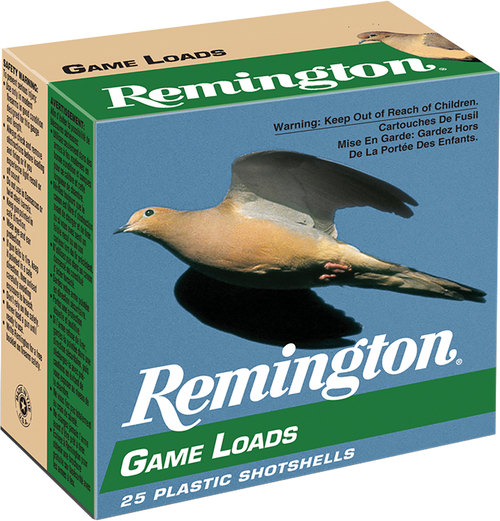 Remington Ammunition 20032 Game Load  12Gauge 2.75" 1oz 8Shot 25 Per Box/10 Case