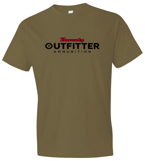 Hornady Gear 31362 Big Buck  Coyote Brown, Cotton Short Sleeve, Semi-Fitted, Medium