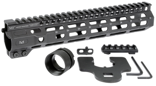 Midwest Industries MICRM105 Combat  Black Hardcoat Anodized 6061-T6 Aluminum 10.50" Picatinny/M-LOK