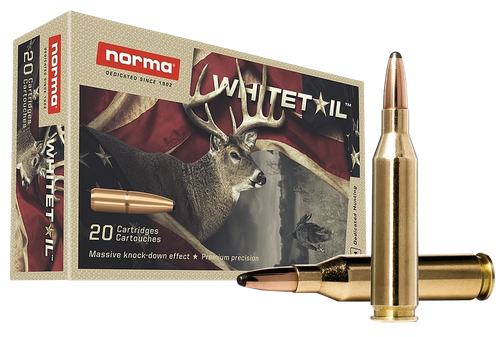 Norma Ammunition 20160462 Dedicated Hunting Whitetail 243Win 100gr Pointed Soft Point 20 Per Box/10 Case