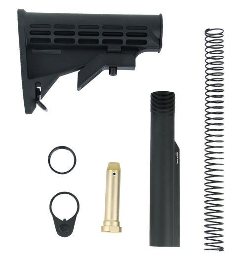TacFire MAR084 Mil-Spec M4 Stock Kit Black