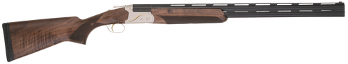 TriStar 33148 Trinity II LT Full Size 410 Gauge Break Open 3" 2rd 28" Black Over/Under Vent Rib Barrel, Engraved Silver Aluminum Receiver, Fixed Turkish Walnut Stock, Right Hand