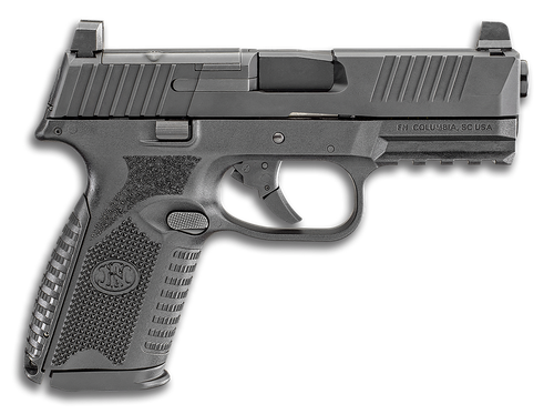 FN 66100588 509M MRD Mid-Size 9mm Luger 10+1 4" Black Recessed Crown Barrel, Matte Black Optic Ready/Serrated Stainless Steel Slide, Matte Black Polymer Frame w/Picatinny Rail, Ambidextrous