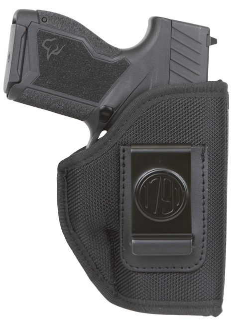 1791 Gunleather PNIWB1BLKL Premium Nylon  IWB Size 01 Black Ballistic Nylon Belt Clip Left Hand