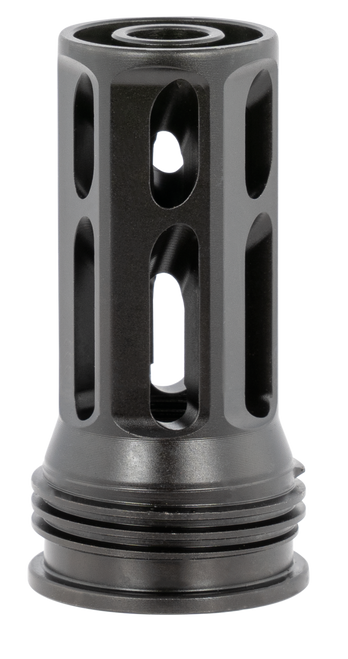 Huxwrx 1799 QD 762 Flash Hider Black with 5/8"-24 tpi Threads, 2.30" OAL & 1.20" Diameter for 30 Cal AR-Platform