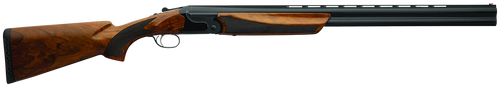 Charles Daly 930395 202E  20 Gauge Break Open 3" 2rd 26" Black Over/Under Vent Rib Barrel, Black Engraved Steel Receiver, Fixed w/Pistol Grip Walnut Stock