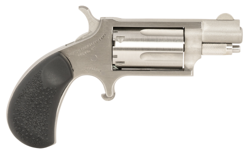 North American Arms 22MSGRCHSS Mini-Revolver Carry Combo Sports South Exclusive 22 WMR 5 Shot 1.13" Stainless Steel Barrel, Frame & Cylinder, Black Rubber Grip, Exposed Hammer, Side Carry Holster