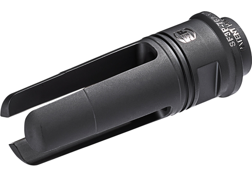 SureFire SF3P7625824 SOCOM 3-Prong Flash Hider Black DLC Stainless Steel with 5/8"-24 tpi Threads & 2.60" OAL for 7.62mm AR-10