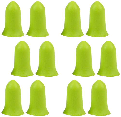 Allen 4136 Tapered Foam Ear Plugs 32 dB Lime Green 6 Pair