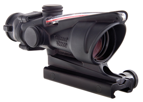 Trijicon 100233 ACOG  Black Hardcoat Anodized 4x32mm Illuminated Red Crosshair .223/5.56 BDC Reticle