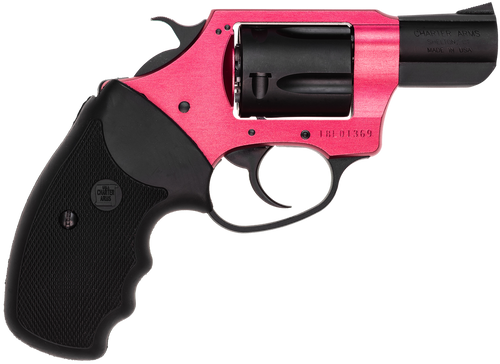 Charter Arms 53824 Undercover Lite Small 38 Special, 5 Shot 2" Black Passivate Stainless Steel Barrel & Cylinder, Red Aluminum Frame w/Black Finger Grooved Rubber Grip, Exposed Hammer