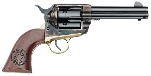 Pietta HF357CHBR434NMUS 1873 Great Western II U.S. Marshal 357 Mag 6rd 4.75" Blued Steel Barrel & Cylinder, Color Case Hardened Steel Frame, Walnut w/Engraved US Marshal's Badge Grip, Exposed Hammer