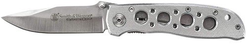 Smith & Wesson Knives CK105HCP Extreme Ops  3.22" Folding Drop Point Plain 7Cr15MoV SS Blade Aluminum Handle Includes Pocket Clip