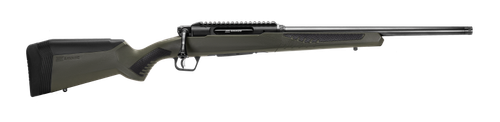Savage Arms 57654 Impulse Hog Hunter 6.5 Creedmoor 4+1 Matte Black 20" Threaded Barrel/Rec, Matte OD Green Fixed AccuStock with AccuFit, Includes Detachable Box Mag