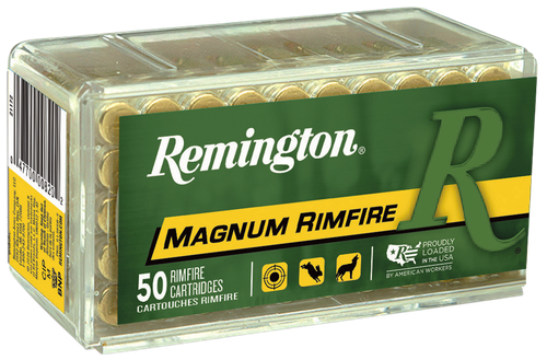 Remington Ammunition 21170 Magnum Rimfire  22WMR 40gr Jacketed Hollow Point 50 Per Box/40 Case