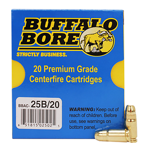 Buffalo Bore Ammunition 25B20 Heavy Strictly Business 357Sig 125gr Full Metal Jacket Flat Nose 20 Per Box/12 Case