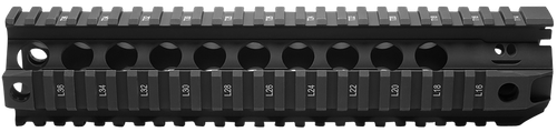 BCM QRF10556BLK QRF Handguard 10" Free-Floating Style Made of Aluminum with Black Anodized Finish & Picatinny Rial for AR-Platform