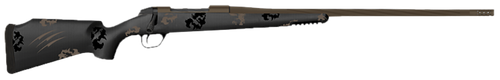 Fierce Firearms TWTROG300PRC20BT Twisted TI Rogue 300 PRC 20" Black Cerakote Steel Threaded Barrel, Black Cerakote Drilled & Tapped Titanium Receiver, LR Negative Comb Trophy Camo Carbon Fiber Stock