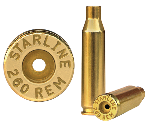 Starline Brass 260REMEUP50 Unprimed Cases  Rifle 260 Rem 50 Per Bag