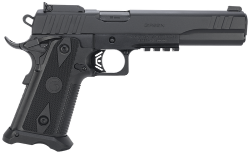 Girsan 395075 Witness2311  10mm Auto 15+1 6" Black Steel Barrel, Black Optic Ready/Serrated Steel Slide, Black Polymer Frame w/Beavertail & Picatinny Rail, Black Checkered Polymer Grip, Ambidextrous