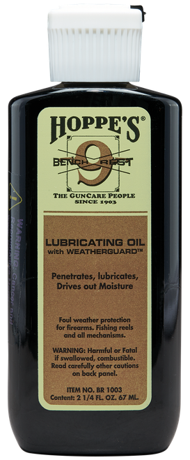 Hoppe's BR1003 No. 9 Bench Rest Lubricating Oil 2.25 oz. Squeeze Bottle 10 Per Pack