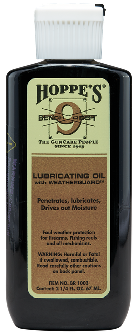 Hoppe's BR1003 No. 9 Bench Rest Lubricating Oil 2.25 oz. Squeeze Bottle 10 Per Pack