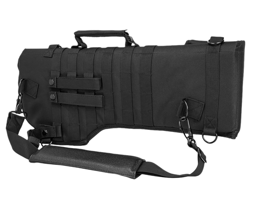 NcStar CVRSCB2919B VISM AR-15 Tactical Scabbard Adjustable Carry Handle Fits Most Rifle/Carbines Grommet Drainage