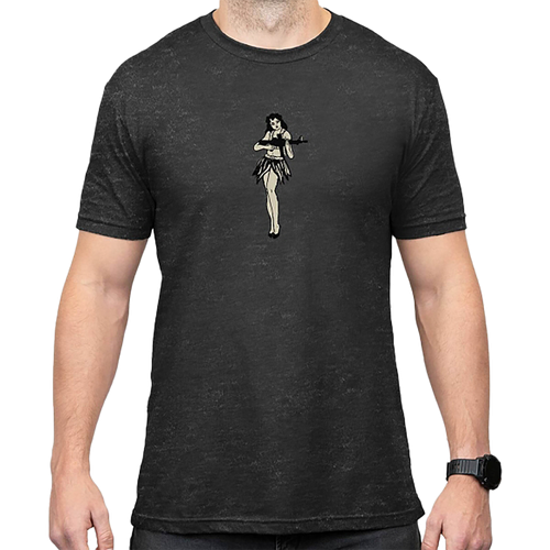 Magpul MAG1117-010-2XL Hula Girl CVC  Charcoal Gray Cotton/Polyester Short Sleeve 2XL