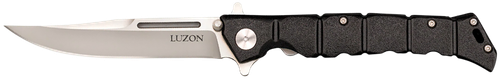 Cold Steel CS20NQL Luzon  Medium 4" Folding Clip Point Plain 8Cr13MoV SS Blade/Black GFN Handle Features Safety Switch Includes Pocket Clip