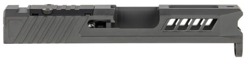 True Precision Inc TPG43SBCRMS Axiom Optic Cut Slide Fits Glock 43 Black DLC Anodized 416R Stainless Steel