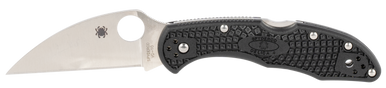 Spyderco C11FPWCBK Delica 4 Lightweight 2.87" Folding Wharncliffe Plain VG-10 SS Blade Black  Textured FRN Handle Includes Pocket Clip