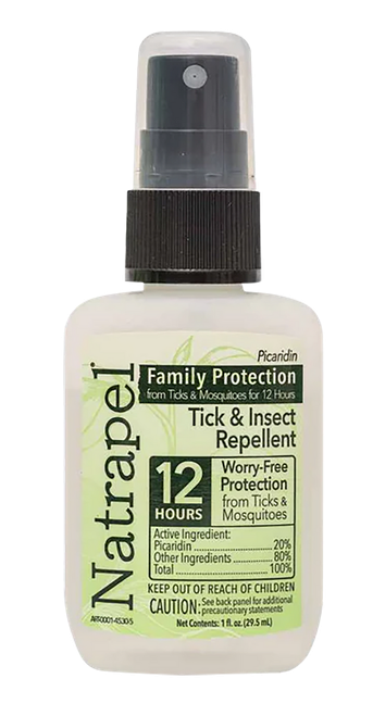 Natrapel 00066850 Picaridin Insect Repellent 1oz Spray Repels Ticks & Biting Insects Effective Up to 12 hrs