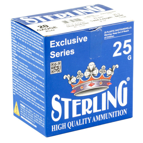 STERLING EXCLSV 20GA 2.75" #8 25/250