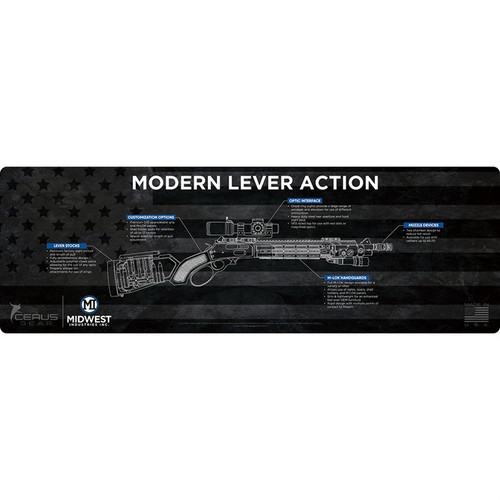GUN MAT LEVER ACTION SERIES 36''X12'' BLACK