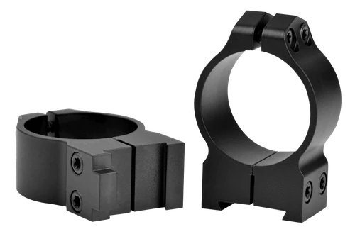 Warne 14BM Maxima  Matte Black Steel 30mm Tube Medium Vertical Split Dovetail, 0 MOA Fits CZ 550