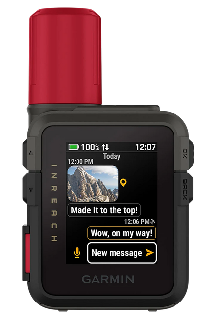 Garmin 0100338710 inReach Mini 3 Plus Black/Red Size Compact Sunlight-Readable/Transflective Color MIP