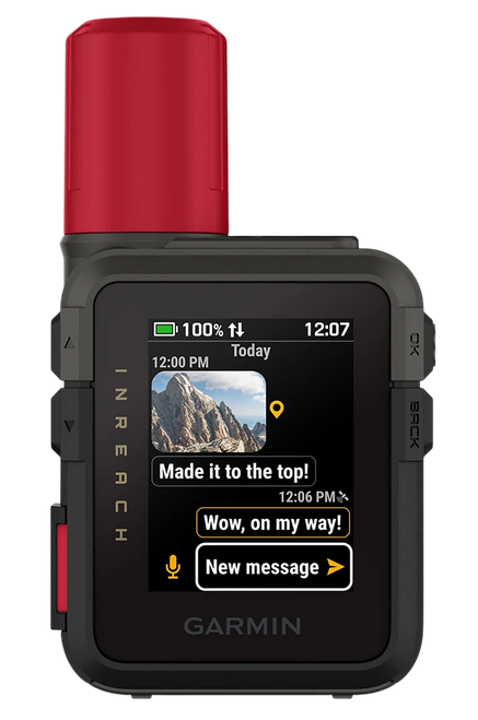 Garmin 0100338710 inReach Mini 3 Plus Black/Red Size Compact Sunlight-Readable/Transflective Color MIP