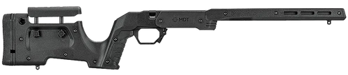 Mdt Sporting Goods Inc 104689BLK XRS Chassis Black Aluminum Core with Polymer Panels, Adj. Cheekrest, M-LOK Forend, Interchangeable Grips, AICS Mag Compatible, Fits Short Action Tikka T3