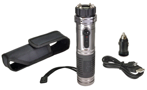 Zap ZAPL Zap Light Stun Gun/Flashlight Range of Contact Silver