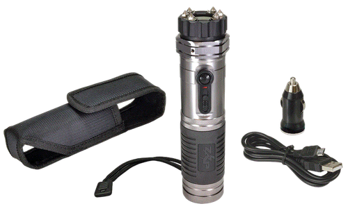 Zap ZAPL Zap Light Stun Gun/Flashlight Range of Contact Silver