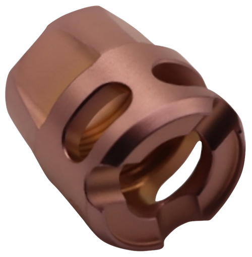 True Precision Inc TPYMICROC Micro Compensator Y-Type Copper 416R Stainless Steel 1/2"x28 Threads 9mm/380 ACP