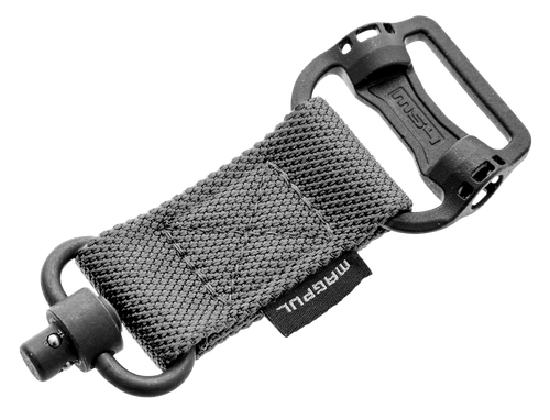 Magpul MAG519-GRY MS1/MS4 Sling Adapter made of Steel with Maganese Phosphate Stealth Gray Finish, Polymer Hardware, Nylon 1.25" Webbing & Two to One-Point Design for AR-15, M4, M16, AK-Platform & AKM