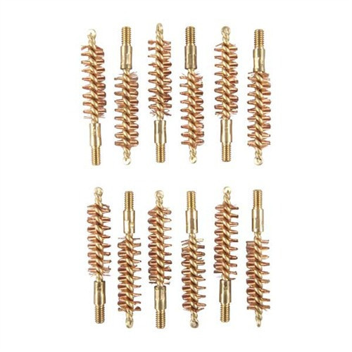 BRONZE PISTOL BRUSH, 9MM/38/357 CALIBER, 8-32M, 12 PACK