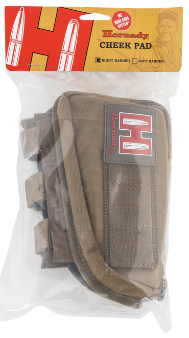 Hornady 99110 Gun Cheek Piece  Tan Cordura 5rd Rifle Right Hand