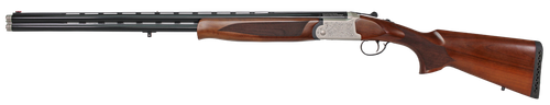 Iver Johnson Arms IJ60028LW28S IJ600 Lightweight Full Size 28 Gauge Break Open 3" 2rd 28" Black Over/Under Vent Rib Barrel, Silver Engraved Aluminum Receiver, Fixed Walnut Wood Stock, Ambidextrous