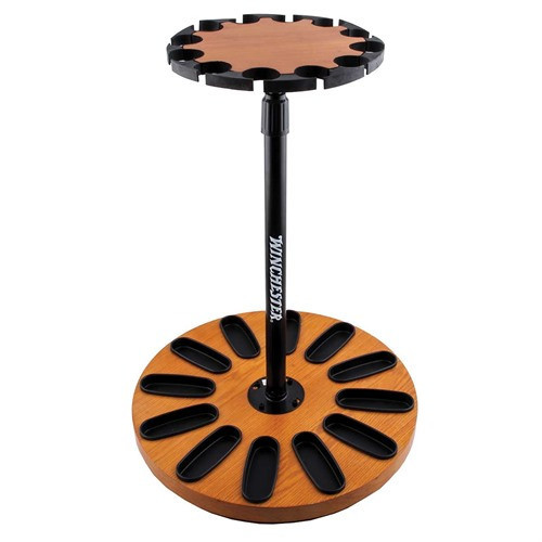 12 GUN ROTATING RACK WOOD